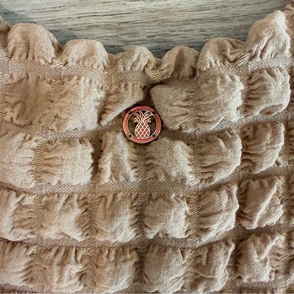 Simply Southern Long Sleeve Tiered Bubble Dress Tan Women’s Medium - Picture 5 of 5